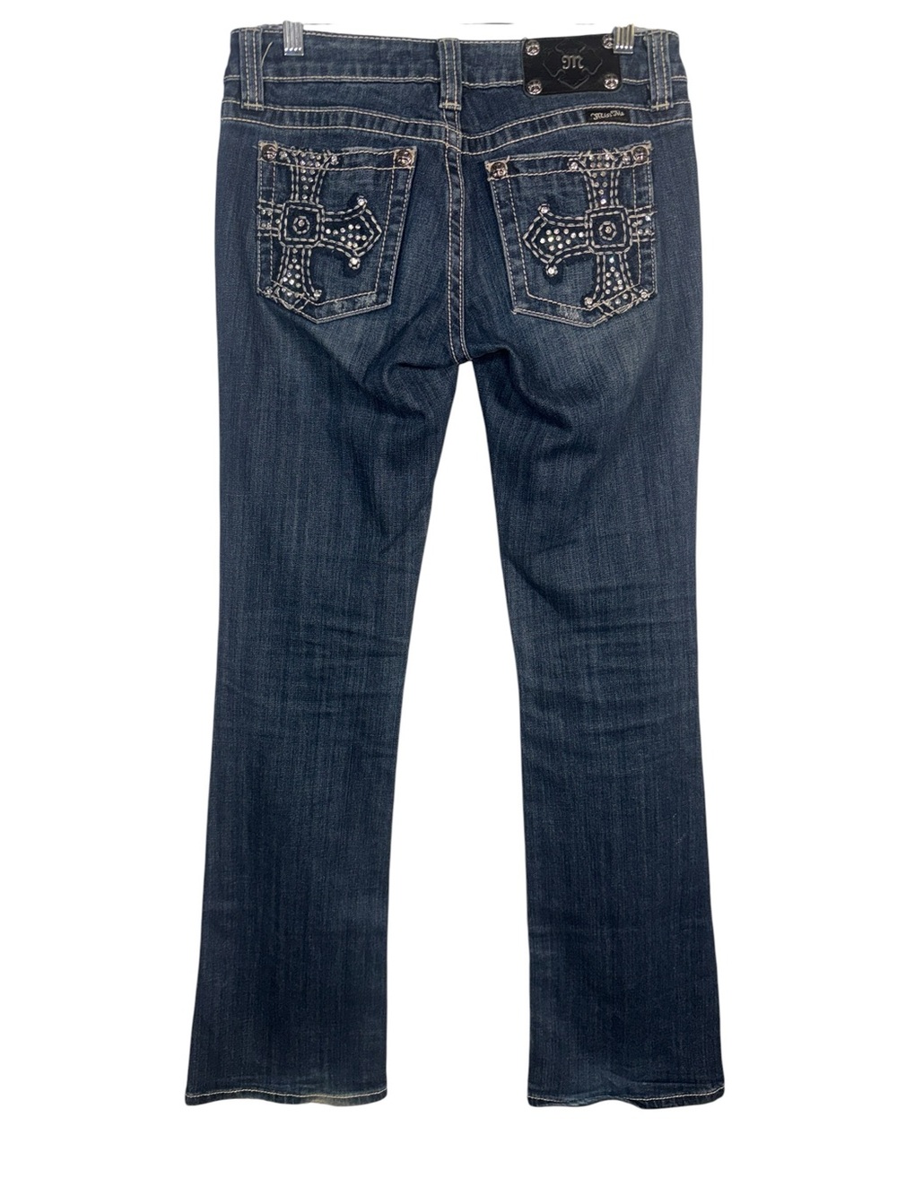 Miss Me Blue Distressed Boot Cut Jeans